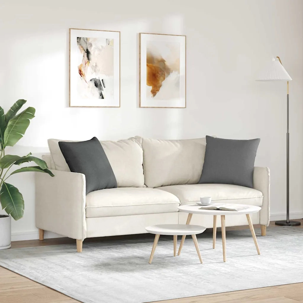 Cuscini da Divano 2 pcs Grigio scuro 50 x 50 cm Tessuto 42013955