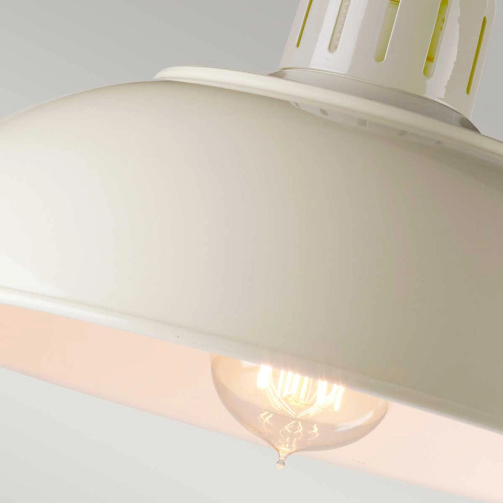 Lampada da tavolo Franklin retro crema/cromo E27 60W