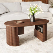 Tavolo salotto - Noce - Tessuto verticale - 105x50cm - 46,5cm Altezza