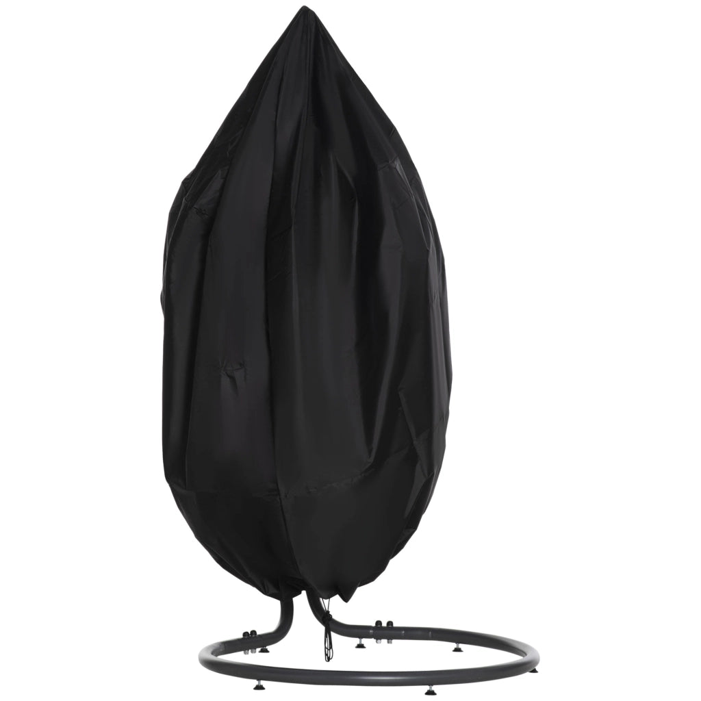 Copertura per sedia sospesa in tessuto Oxford 210D con cerniera ? 115 x 190 cm ¨C Xylo ¨C Nero