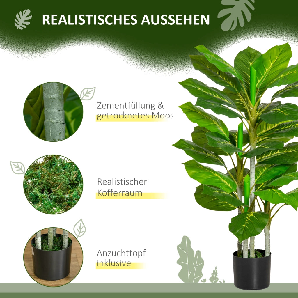 Albero Finto 95 cm ¨C Minimal ¨C Pianta Artificiale con Vaso