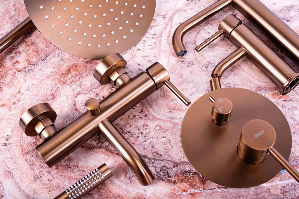 Rubinetto Da Vasca Rea Lungo Brush Copper + Box