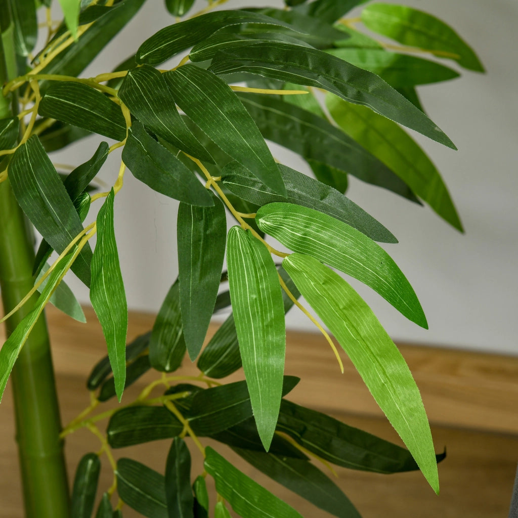Pianta Finta di Bamb¨´ ¨C Minimal ¨C 160cm con Vaso Nero