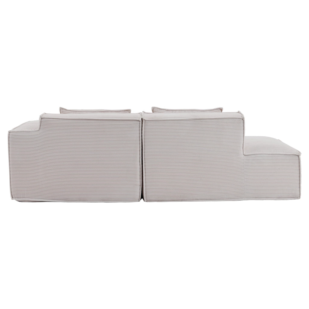Divano 3 Posti con Cuscini ¨C MINIMAL ¨C Tessuto, 235 cm