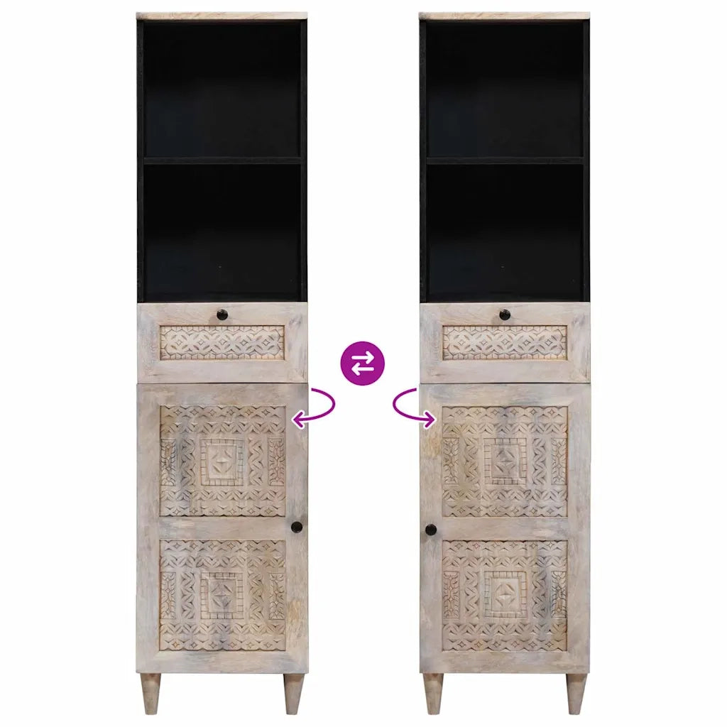 Mobile da Bagno Bianco 38 x 33 x 160 cm Legno multistrato 4018138