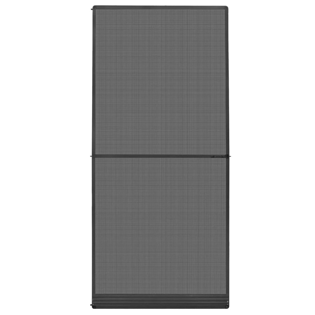 Schermo Insetti a Battente Antracite e Nero 100 x 215 cm 42047077