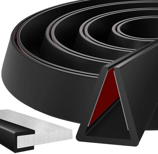Profilo di protezione per bordi autoportante autofissante 10mm - Profilo di protezione per bordi - Forma a U - Per portiere/finestre auto - Materiale EPDM di alta qualità - Flessibile e resistente all'usura - Protezione per bordi in gomma