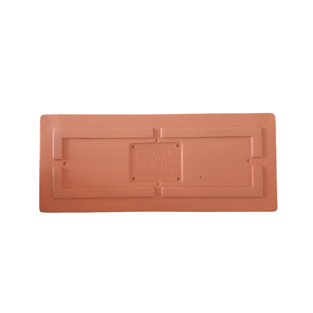 Cheonda - Garden Italia Fioriera Festonata GCF 50×20 cm in Resin – Made in Italy, Resistente al Gelo e Antiurto Colore: TERRACOTTA