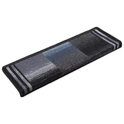Tappetini per Scale Autoadesivi 5 pz 65x21x4 cm Nero e Grigio 149842