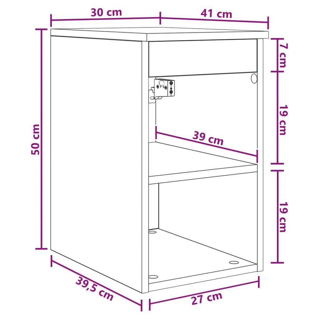Armadio Bagno In-between Rovere Artigianale 30 x 41 x 50 cm 890349