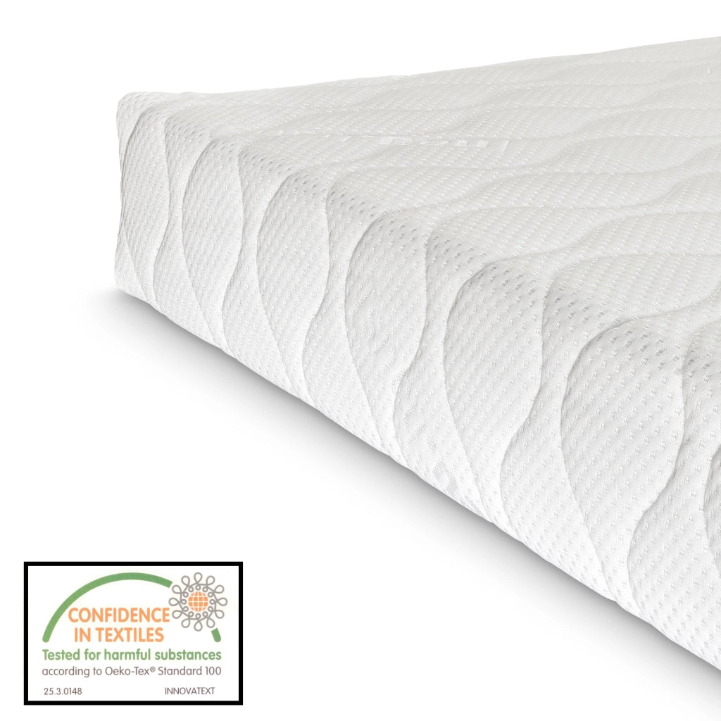 Letto Siikajoki a Forma di Tenda Indiana con Materasso 90 x 200 cm Legno di Pino - Naturale / Bianco [en.casa]