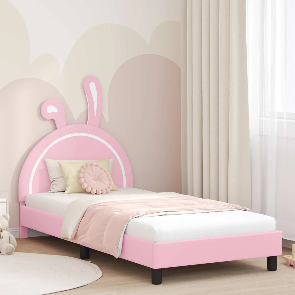 Struttura letto bambini con testata Rosa 90 x 190 cm PU 42011200