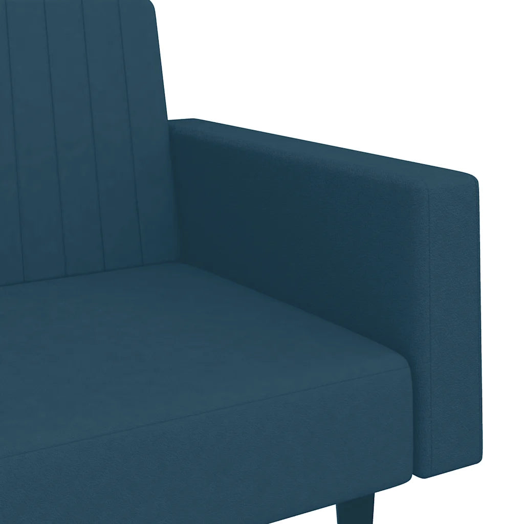 Divano letto | Sof¨¤ letto | Letto singolo a 2 Posti Blu in Velluto