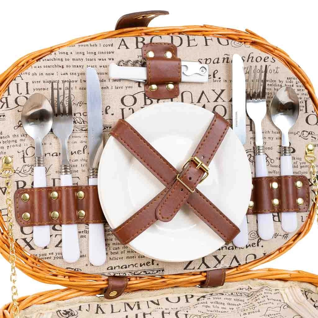 Cestino pic-nic marrone 40x28x22h