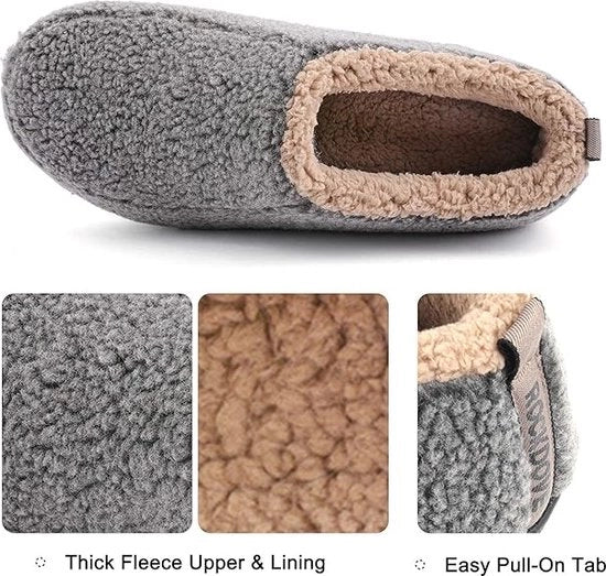 Pantofole da inverno calde per donne, taglia 46/47