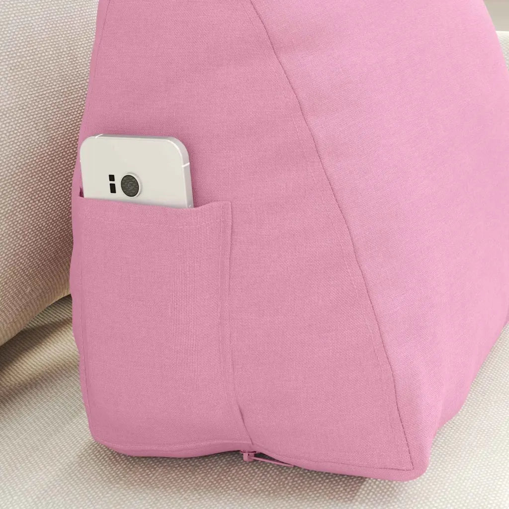 Cuscino per Schiena Rosa 45 x 20 x 35 cm Tessuto 42015017