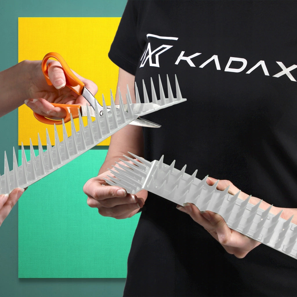 KADAX Punte dissuasive per uccelli e piccioni, striscia di plastica resistente e densa da 51 cm.