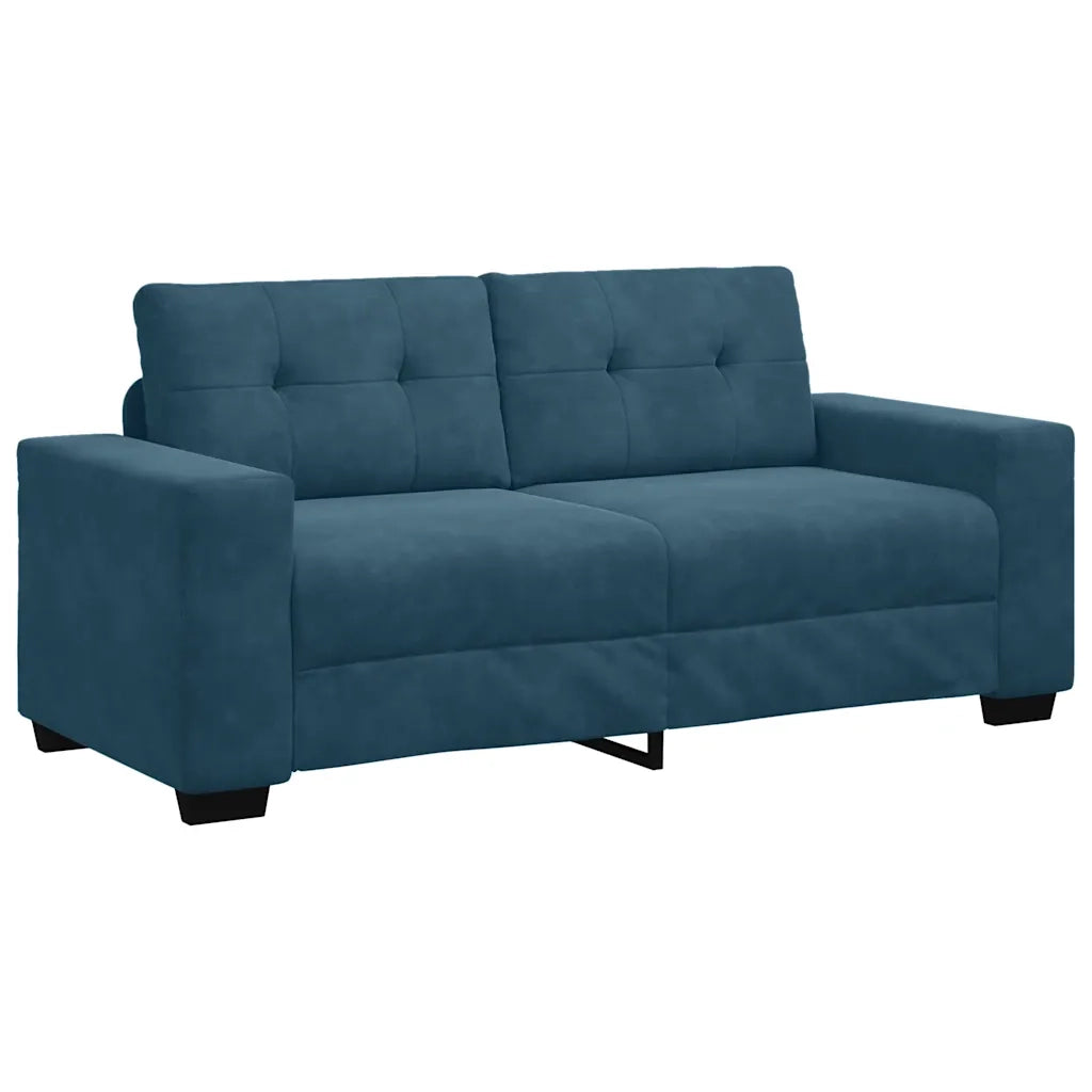 Divano Divanetto-Sofa Blu 140 cm in Velluto