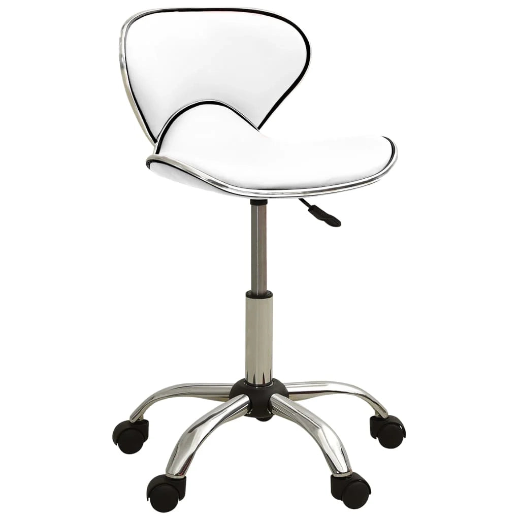 Sedia da ufficio/sedia da studio/sedia da ufficio in similpelle bianca 02_0023986