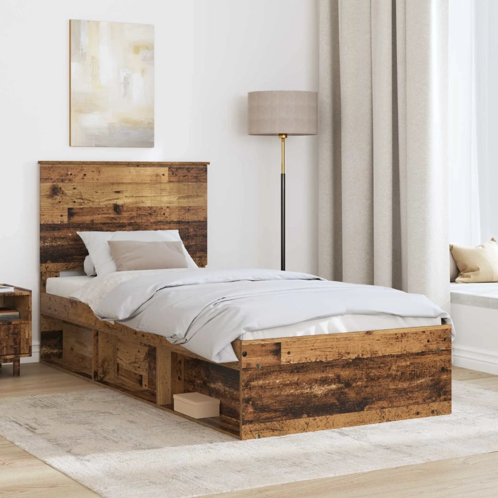 Struttura del letto Legno vecchio 90 x 190 cm Pino massello 3411071