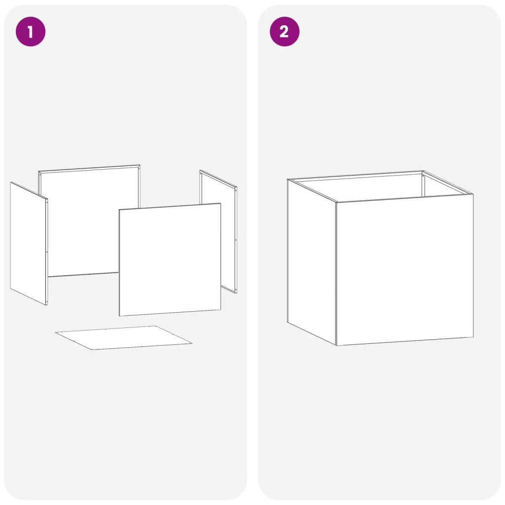 Vaso da giardino Argento 20 x 20 x 20 cm Acciaio Inox 8004932