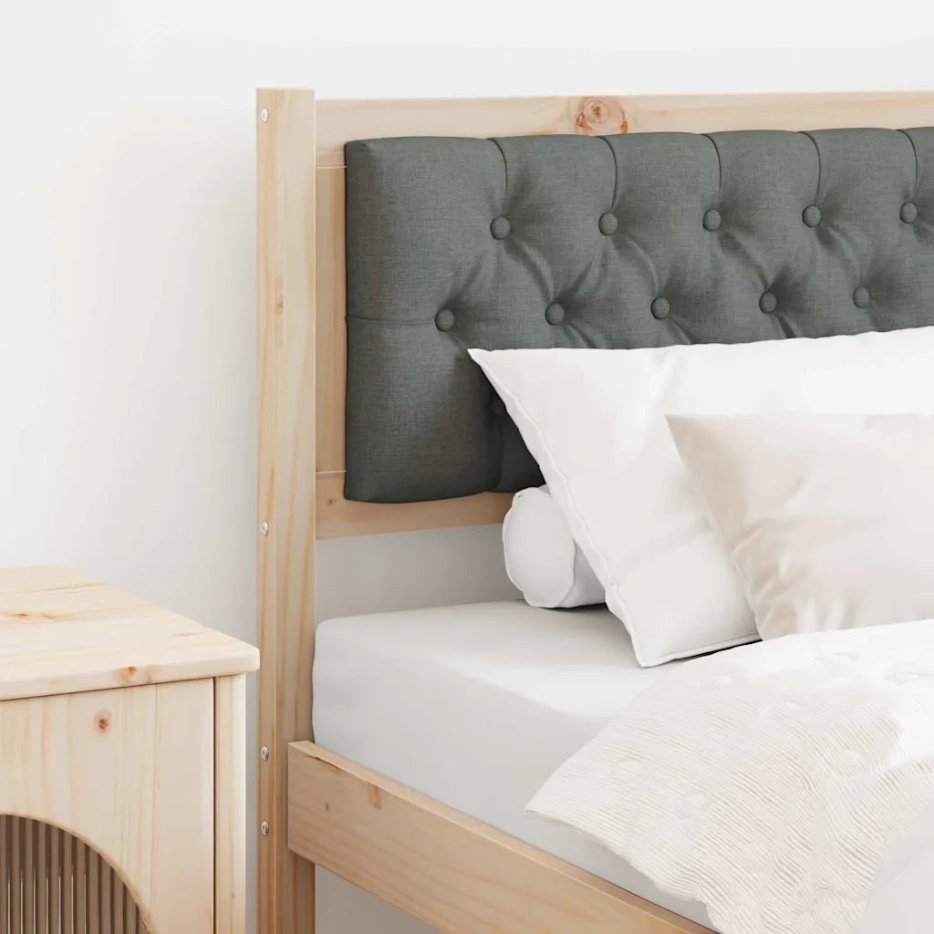Testiera | Testata marrone e grigio scuro 75 cm Legno di pino massello