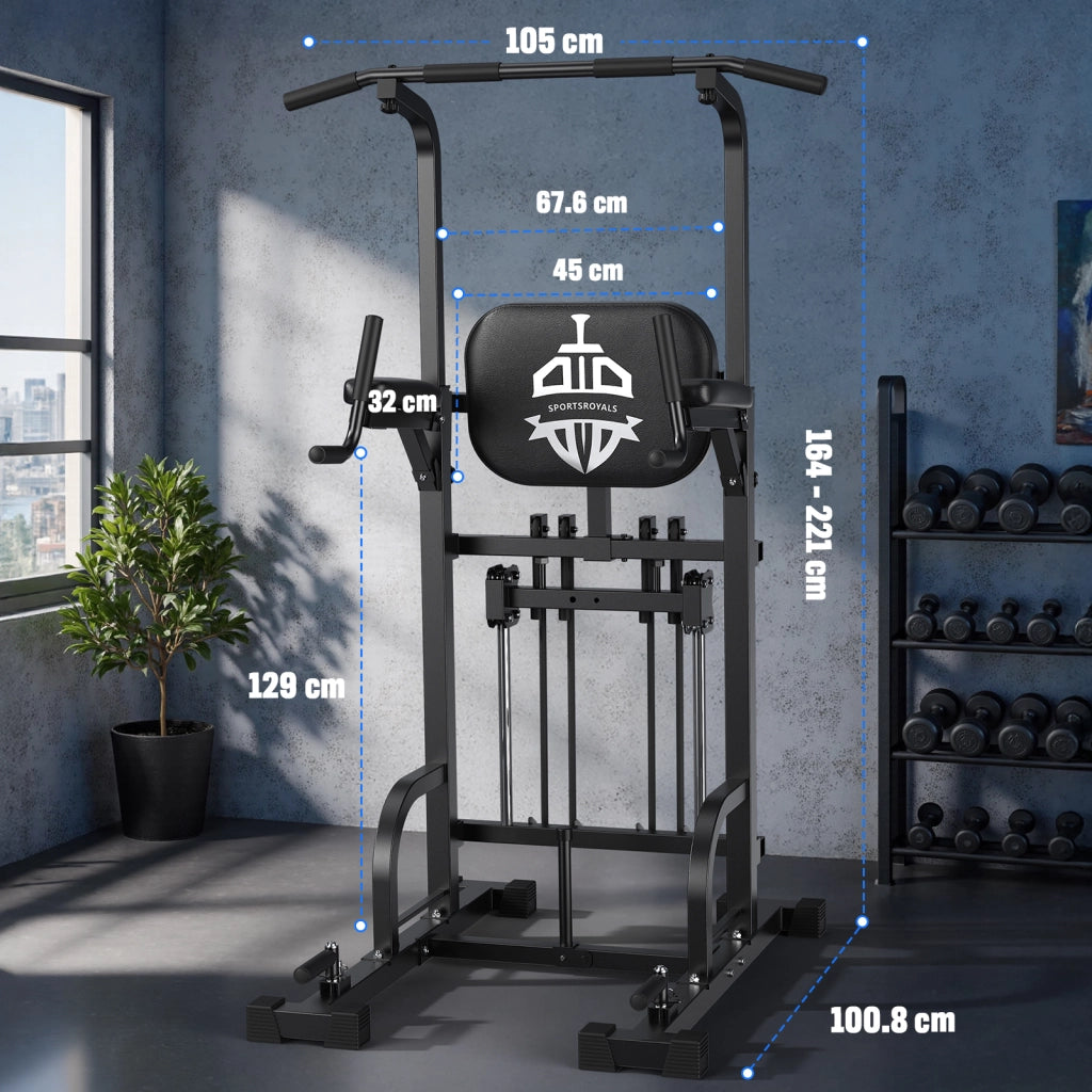 Power Tower Dip Station ¨C Minimal ¨C 204 kg