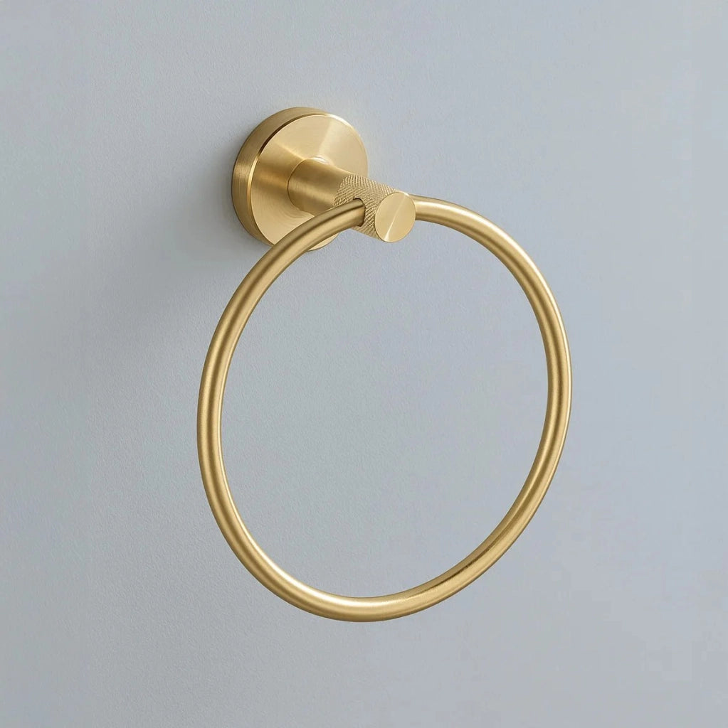 Portasciugamano Da Bagno Ring 6610 Modern Brush Gold