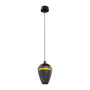 Lampada a sospensione Maxlight Cometshine LED 8W nera oro