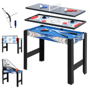 Tavolo da gioco 5 in 1 ¨C Minimal ¨C MDF, plastica, blu