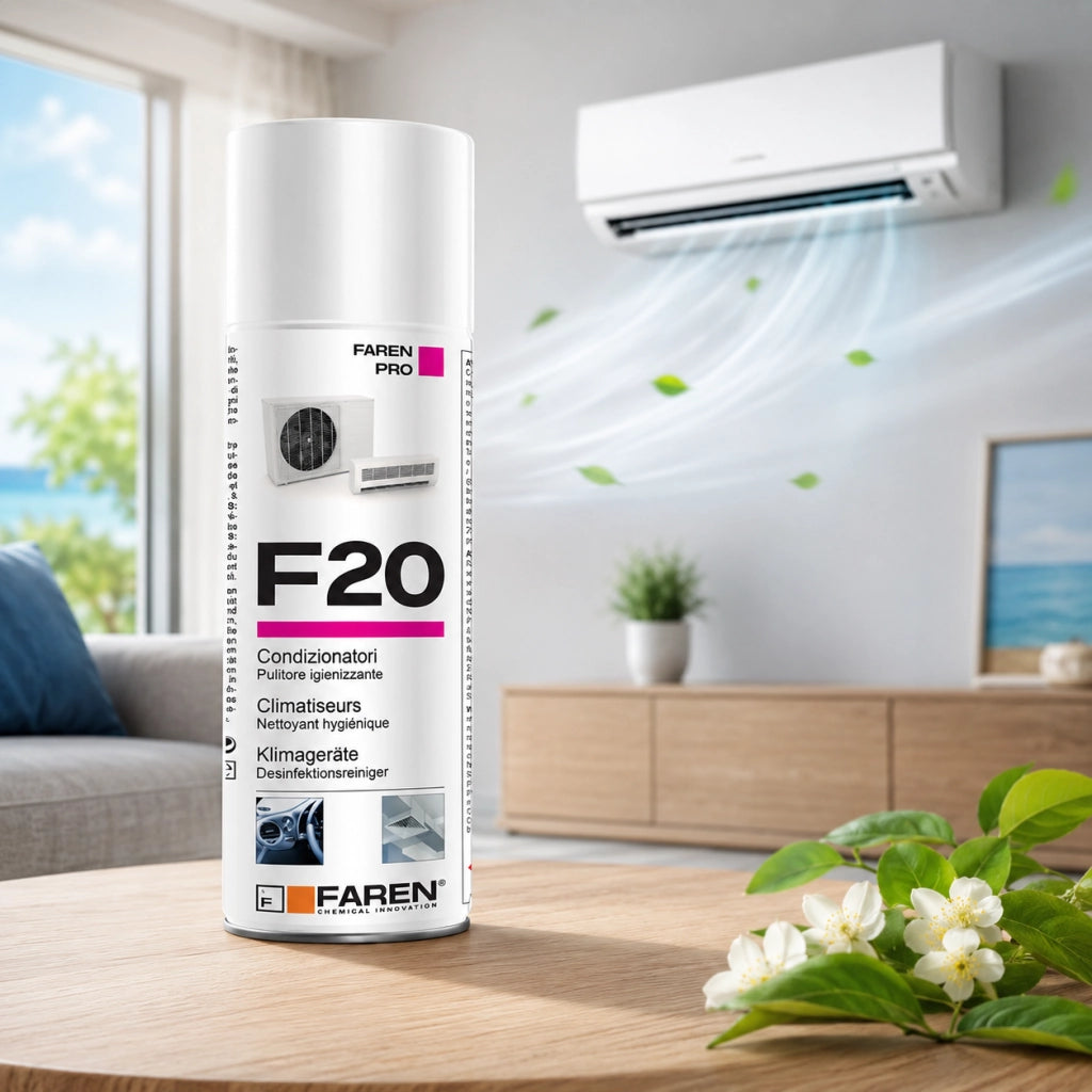 Faren f20 igienizzante spray profumato per climatizzatori casa auto 400ml 6 pezzi