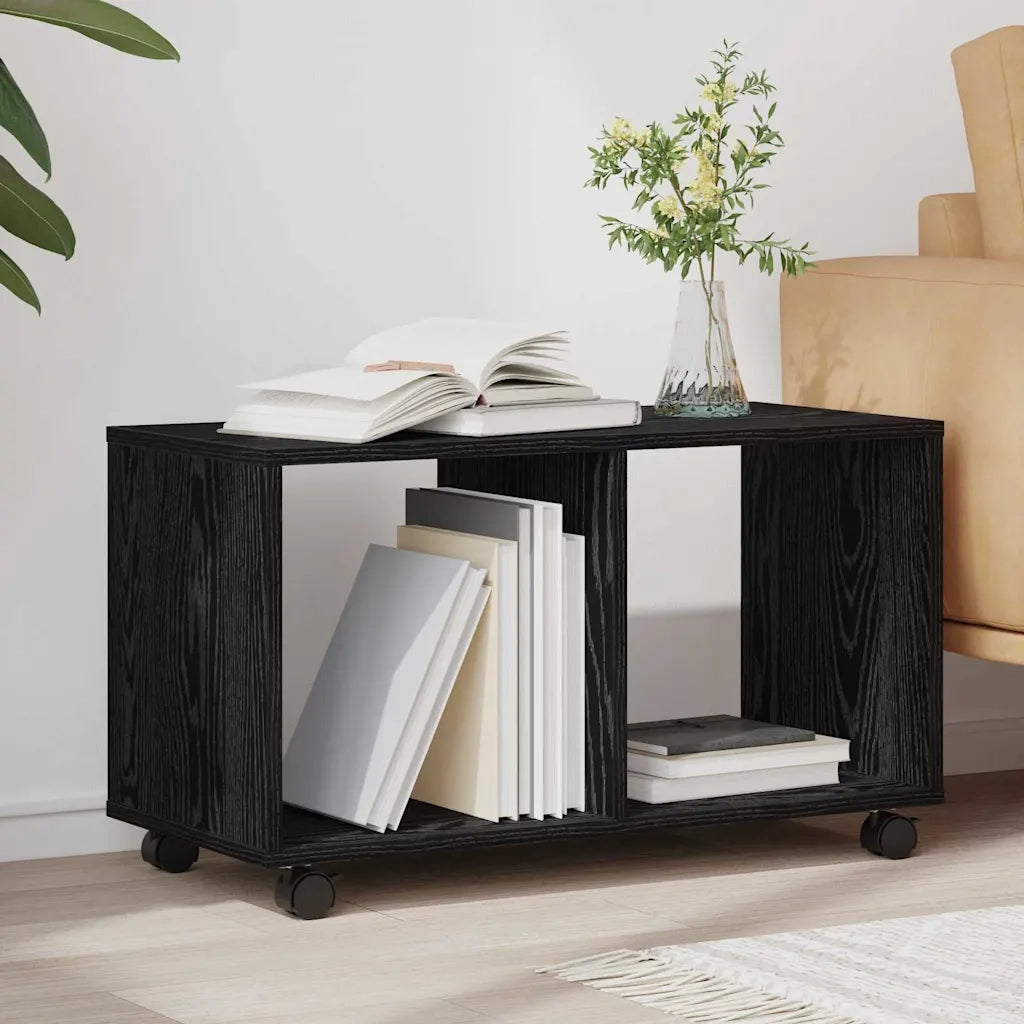 Tavolino-Tavolino da soggiorno-Tavolo Rovere Nero 72 x 33 x 42,5 cm Legno multistrato