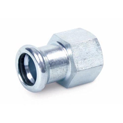 MANICOTTO MISTO FF A PRESSARE IN ACCIAIO CARBONIO- 1/2 x 15- ATUSA- pezzi 1