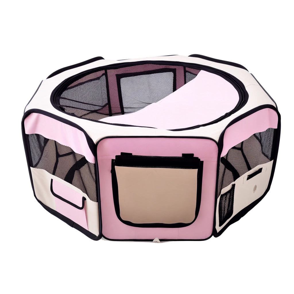 Parco per animali pieghevole ¨C zephmum ¨C rosa ?90x41 cm