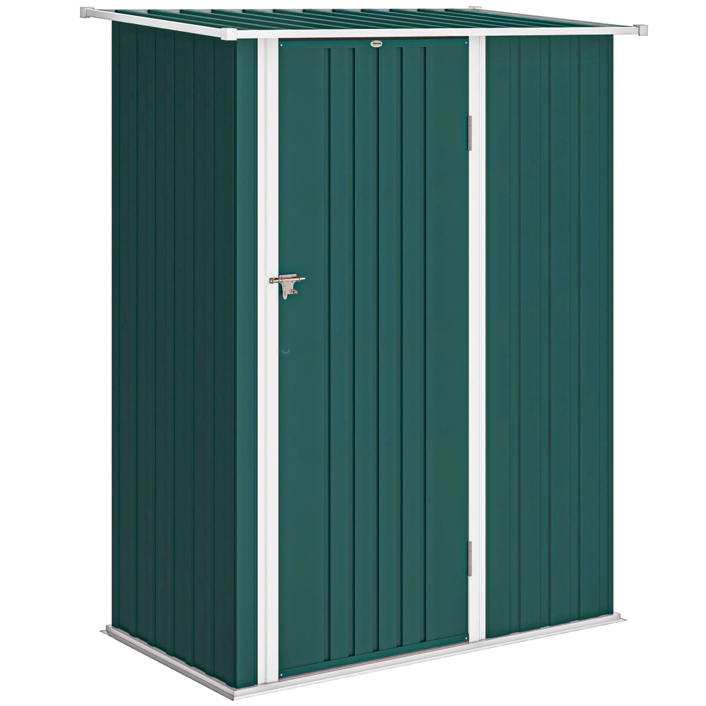 Capanno Attrezzi in Metallo ¨C zephmum ¨C Verde, 142x86x189 cm