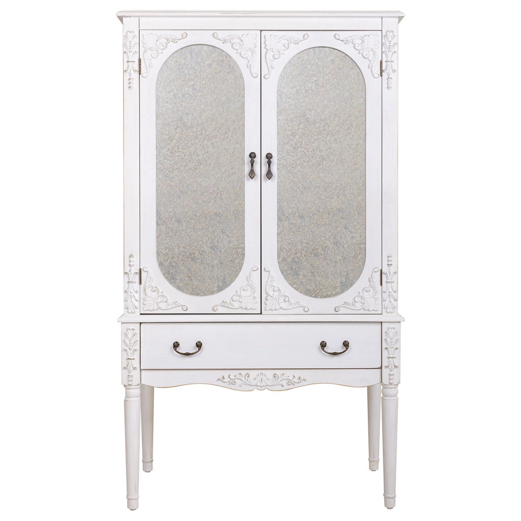Armadio in legno bianco 80x42x140h