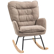Poltrona Dondolo ¨C Zephmum ¨C Legno di Faggio, Marrone