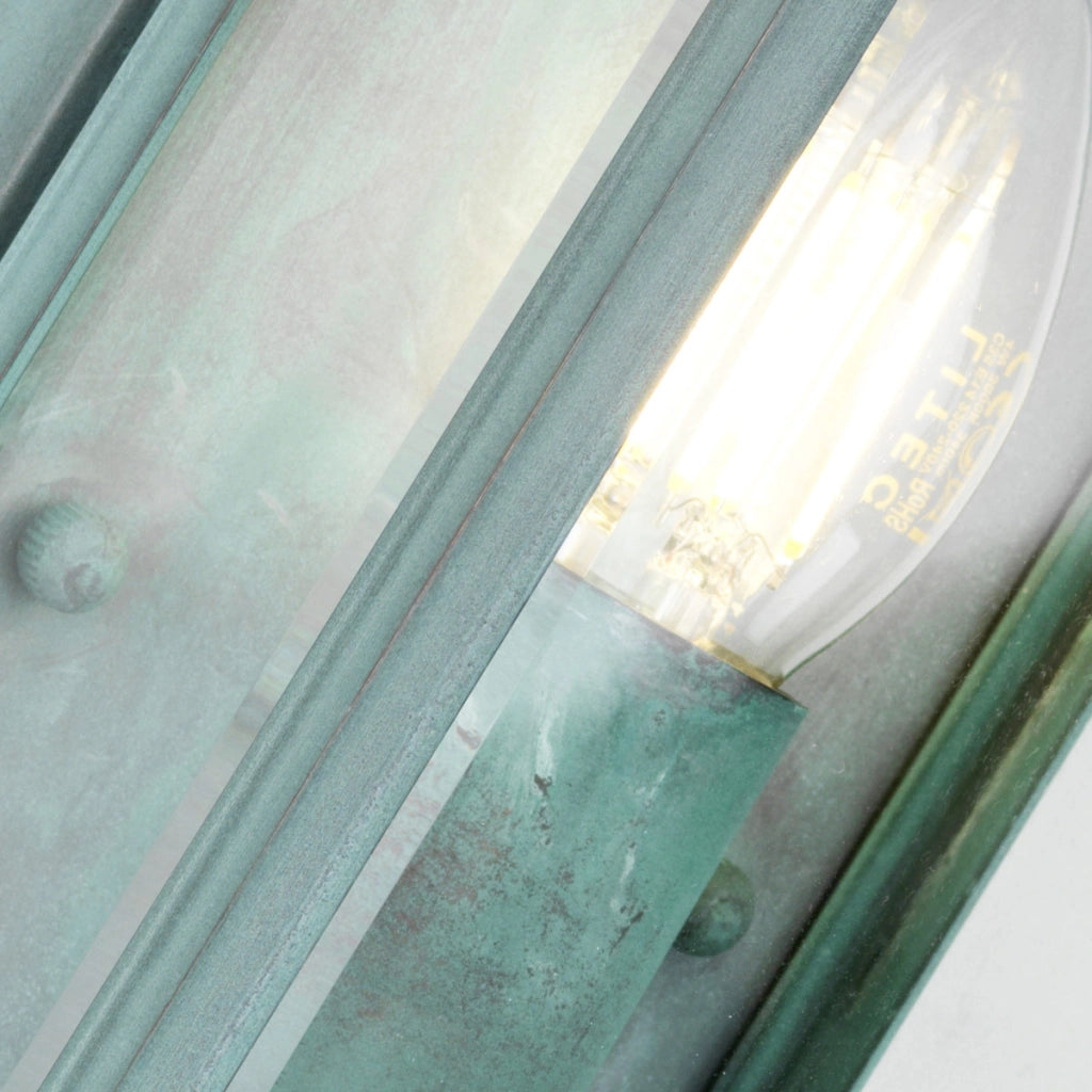 Applique esterna Holborn Elstead verde grynszpan E14 IP44