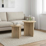 Set tavolini 2 pz Rovere Sonoma Ø 45 x 45 cm 8001012