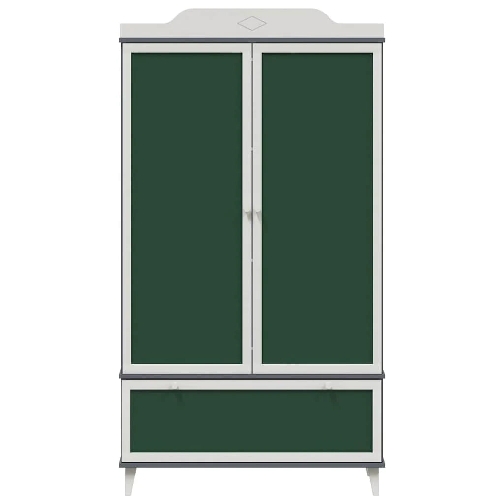 Ampio armadio rettangolare per bambini con spazio per riporre gli oggetti 90 x 45 x 165 cm legno grigio 02_0058621