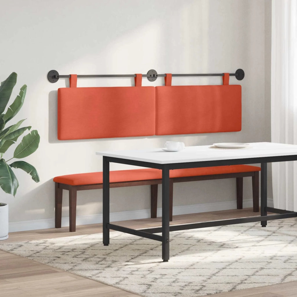 Testiera sospesa Rosso Arancio Tessuto in Cords 42031824