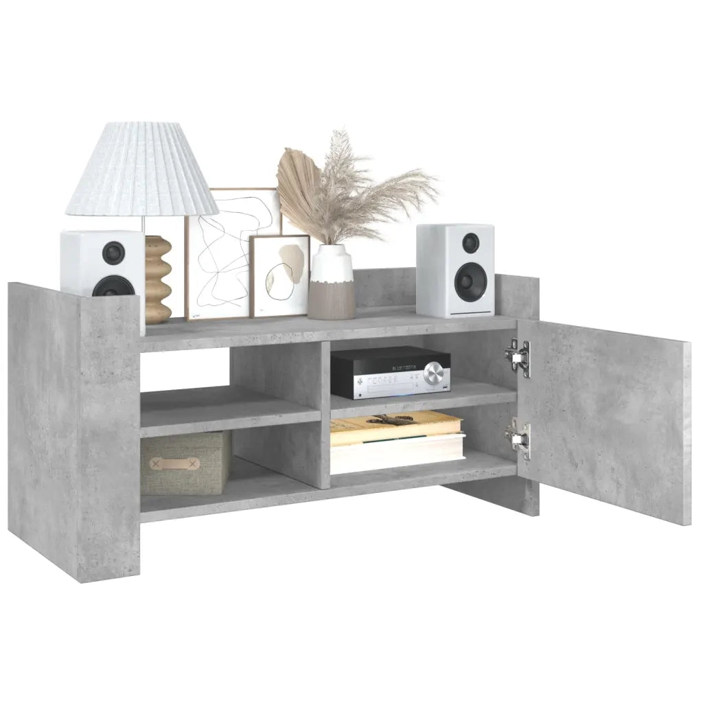 Mobile per TV-Credenza TV-Console TV Grigio Cemento 80x35x40 cm Legno Multistrato