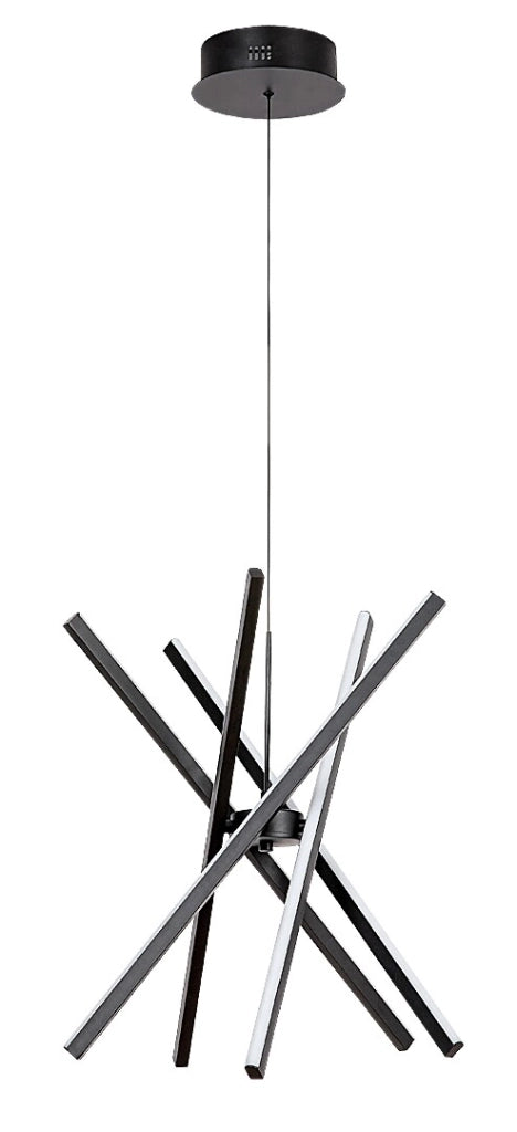 Lampada a sospensione LED moderna Rabalux Matilde nera 48W