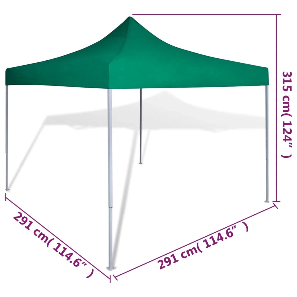 Tenda Pieghevole Verde 3 x 3 m 41467