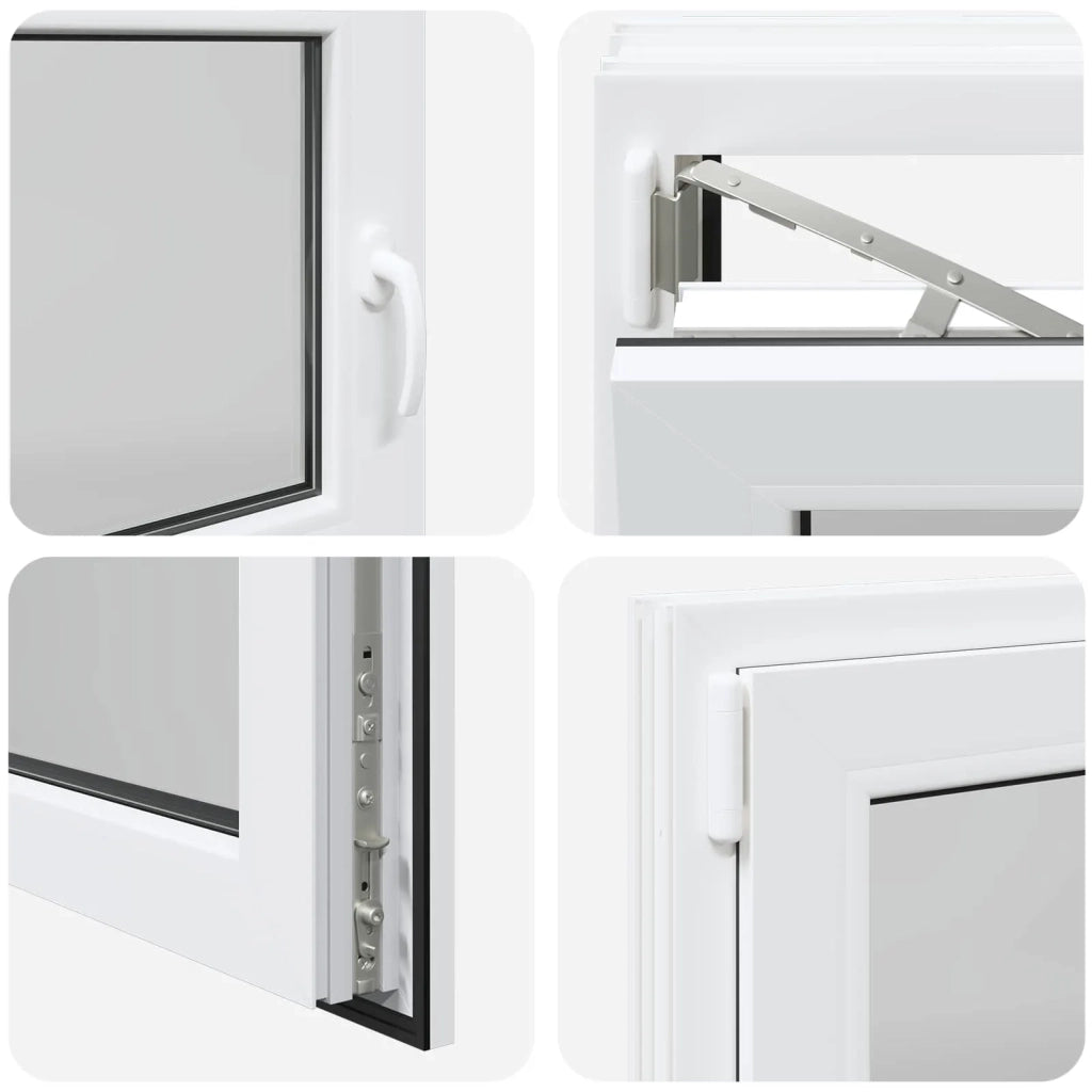 Finestra per Soffitta RISOR Bianco 110 x 60 cm PVC e Vetro 42047216