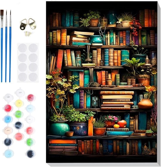 Pannello da appendere per libri da dipingere per adulti - creativo e rilassante - con cornice
