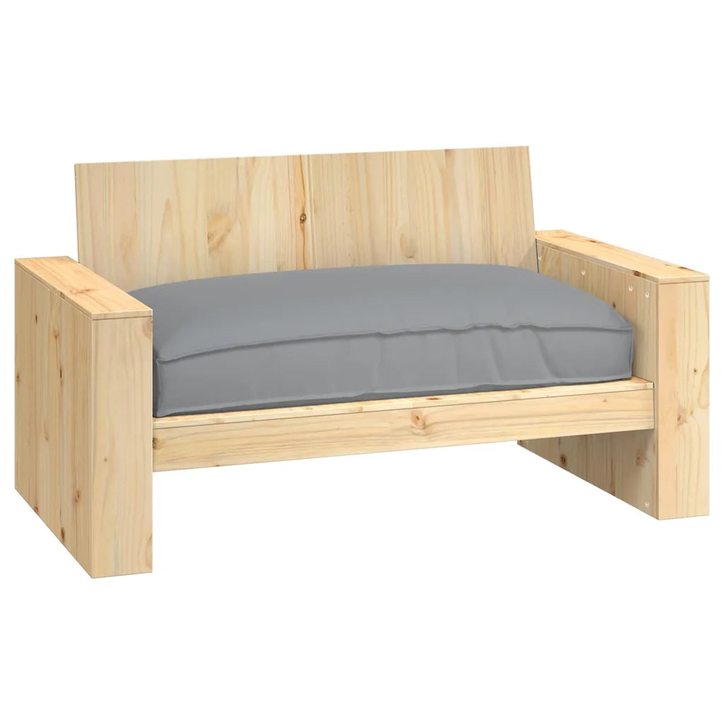 Cuscino Grigio 120 x 80 x 12 cm Tessuto Oxford 42001569