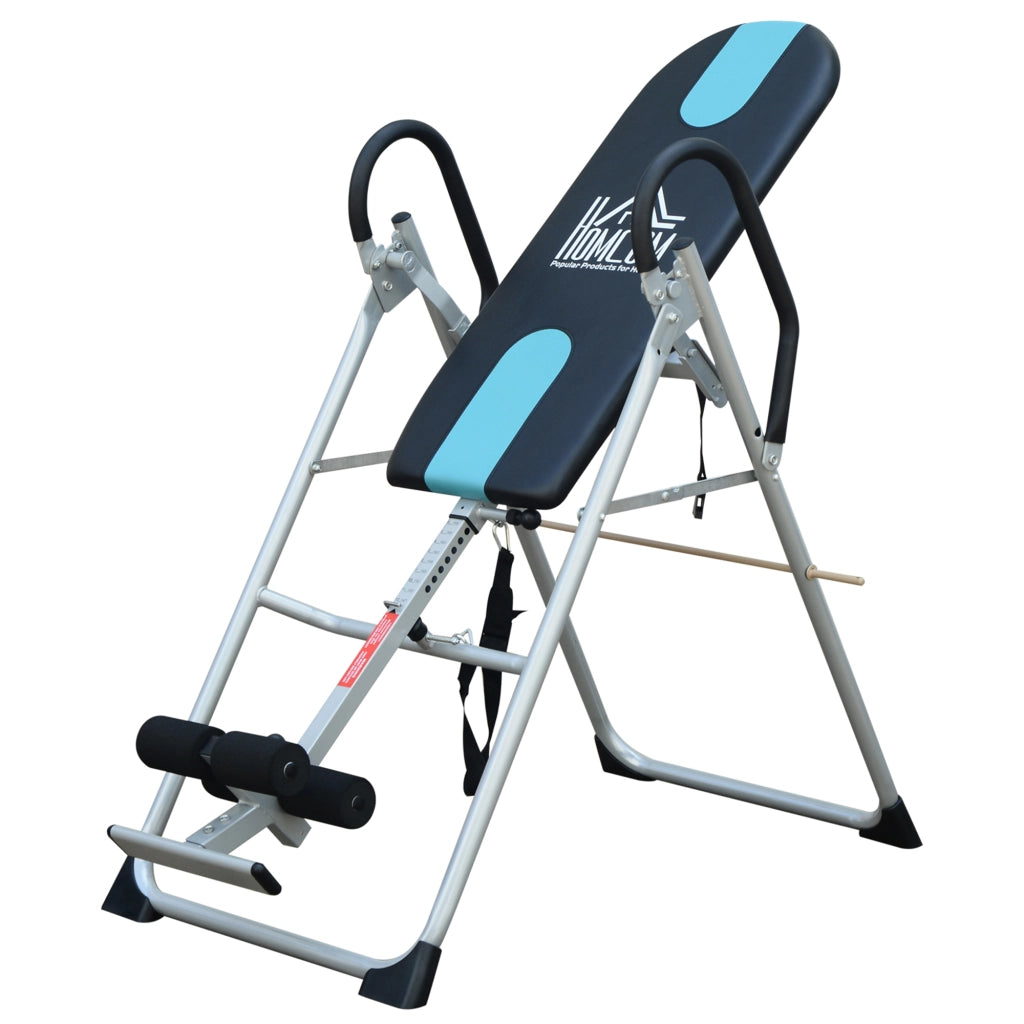 Panca a Inversione Gravitazionale Professionale Imbottita, Tavola di Inversione in Acciaio, 65x112-142x126cm
