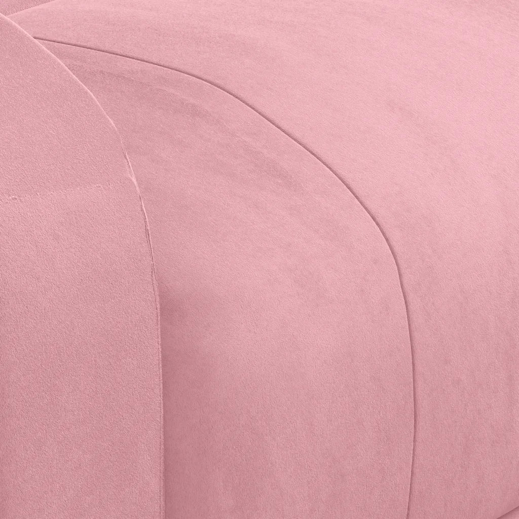 Poltrona Reclinabile Rosa in Velluto