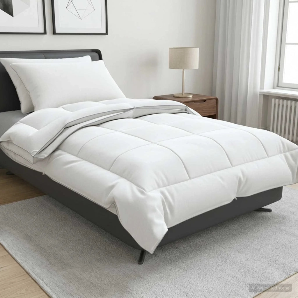 Set di piumone e cuscini 3 pcs 140x220 cm 4 stagioni Lana 3441558